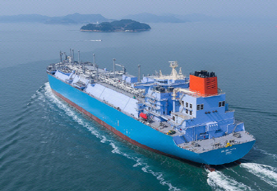 대우조선해양 액화천연가스(LNG) 운반선. <대우조선해양 제공>